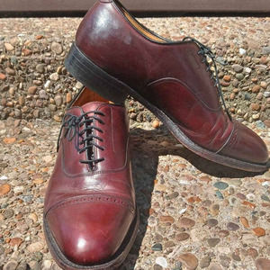 Vintage Johnston & Murphy Aristrocraft  Cap Toe Oxfords -Size 9.5D /Burgundy